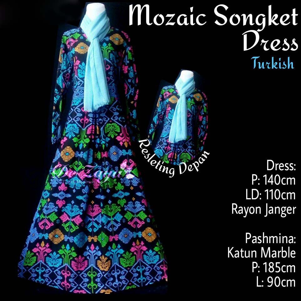Dress Mozaic Songket Turkish